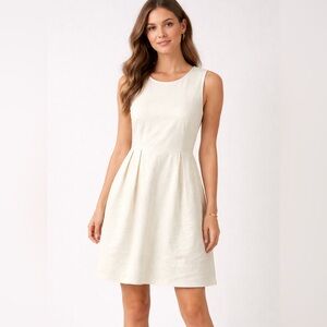 Mansur Gavriel Linen Blend Short Dress Pockets 14